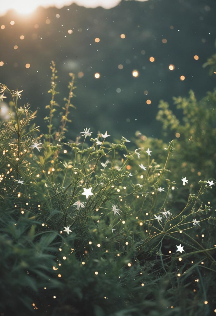 Starry foliage in a dreamy plant arrangement.