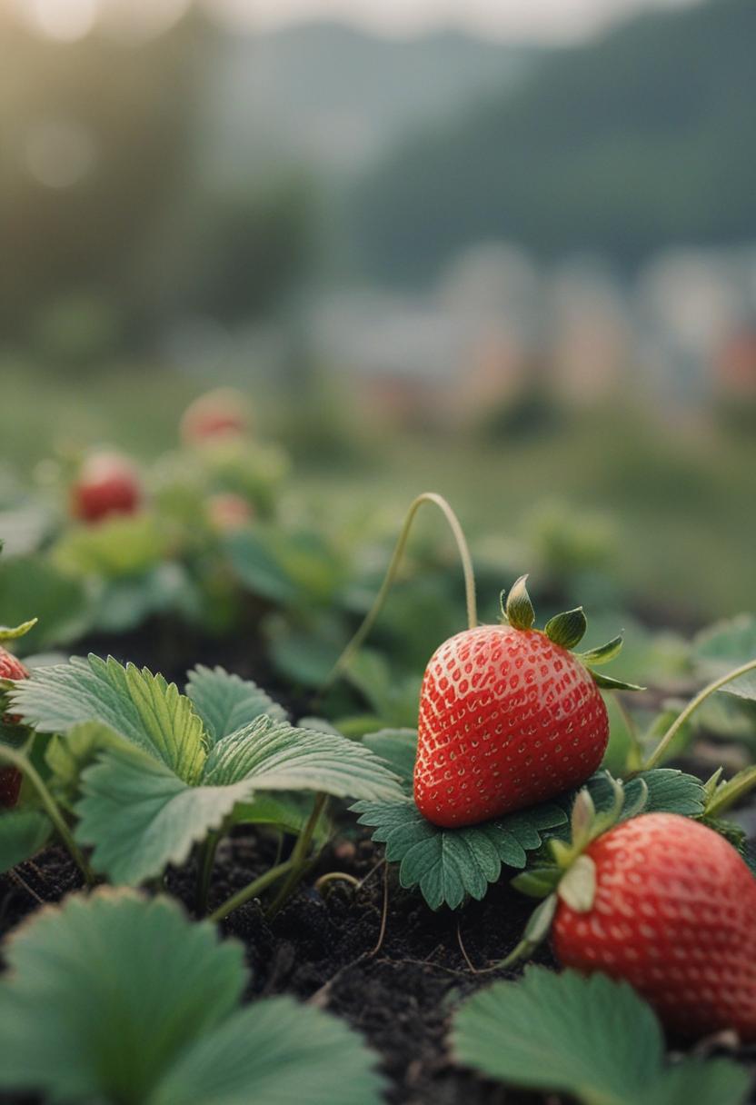 Sweet and vibrant strawberry-themed plants.