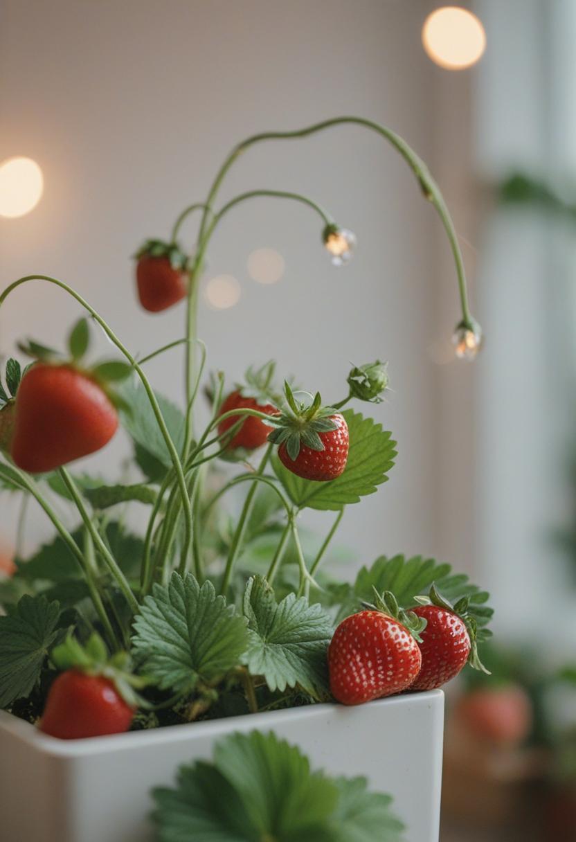 Sweet summer blooms in a vibrant strawberry aesthetic.