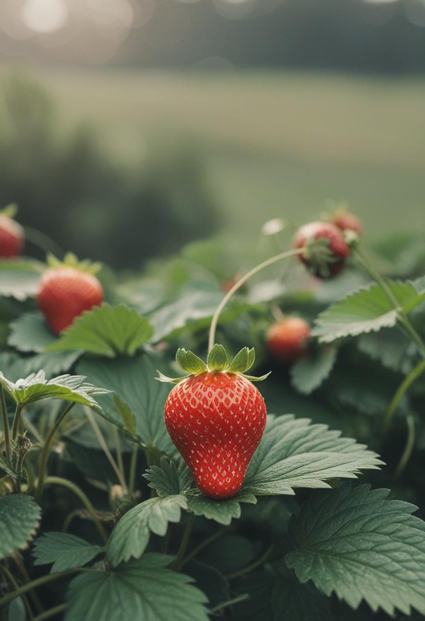 Sweet and vibrant strawberry plants.