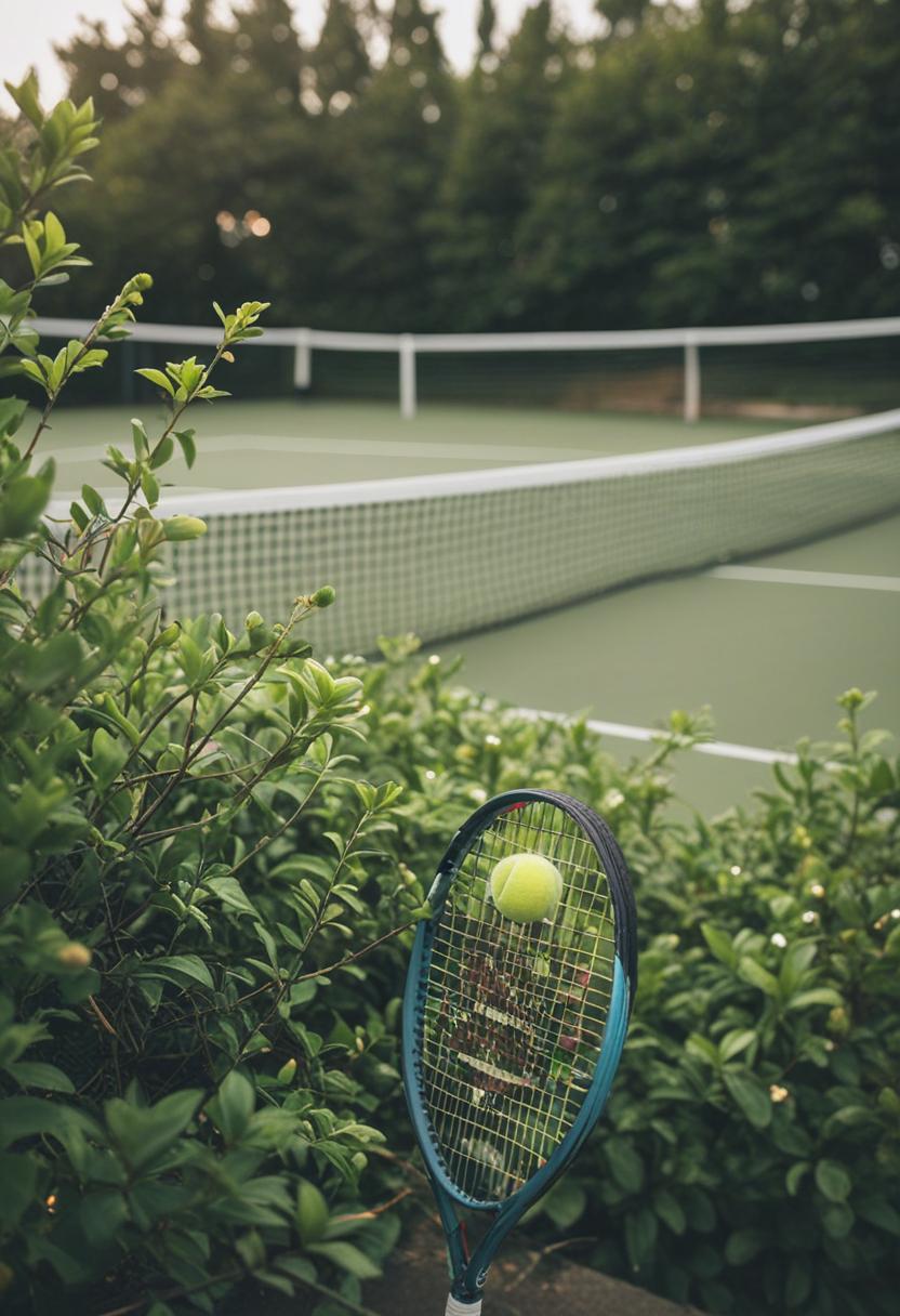 Tennis-inspired plants in a sleek, stylish arrangement.