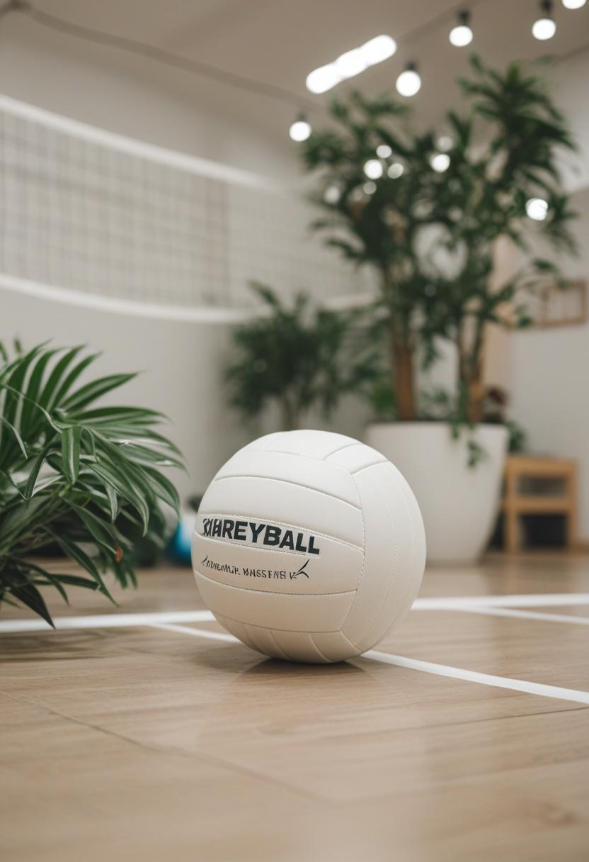 Vibrant plants in a volleyball-themed aesthetic.