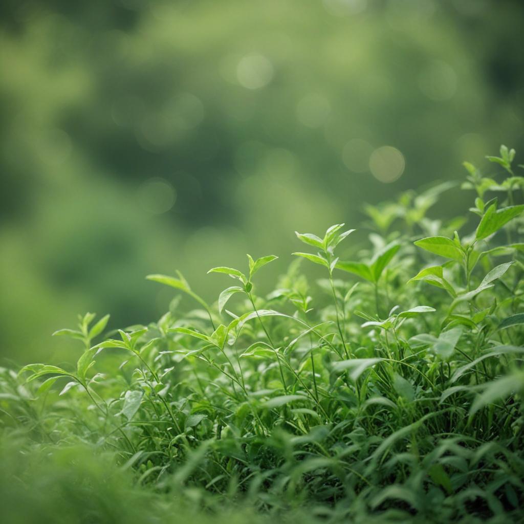 green background