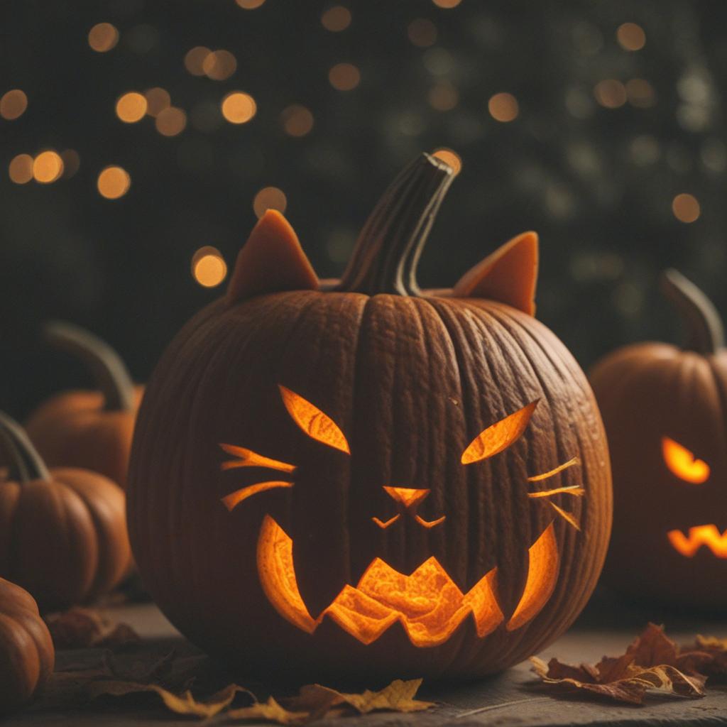 pumpkin carving ideas cat