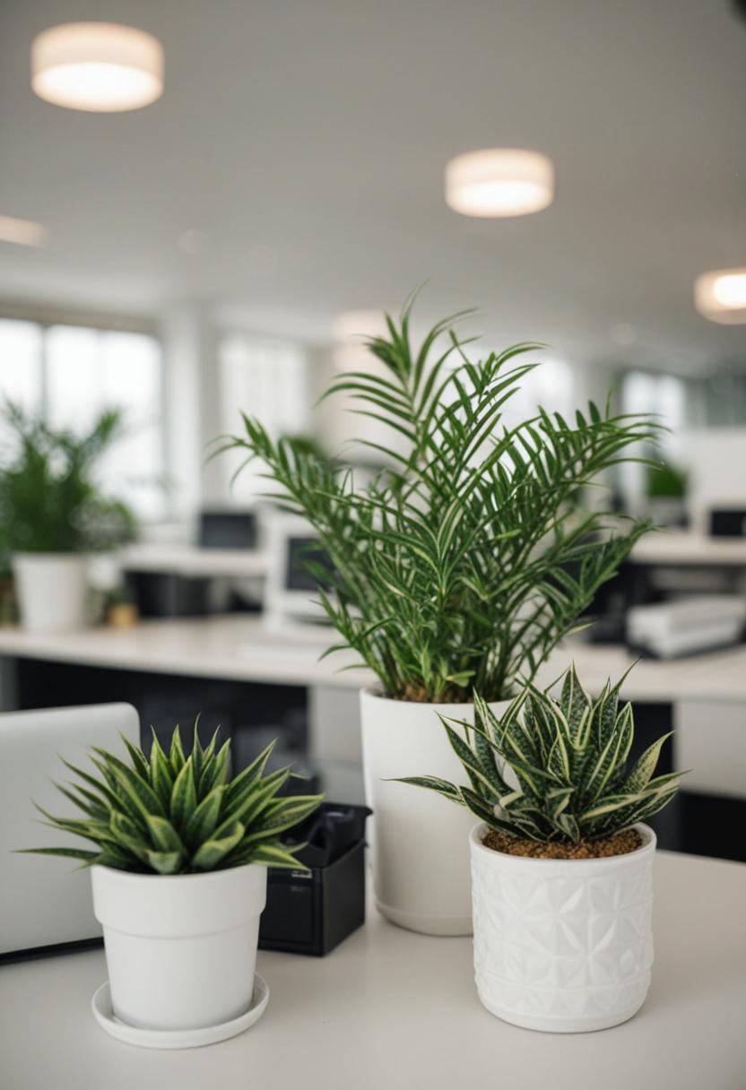 Plants add life and style to any office space.