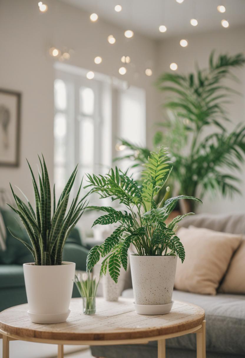 DIY room decor with plants and natural elements.