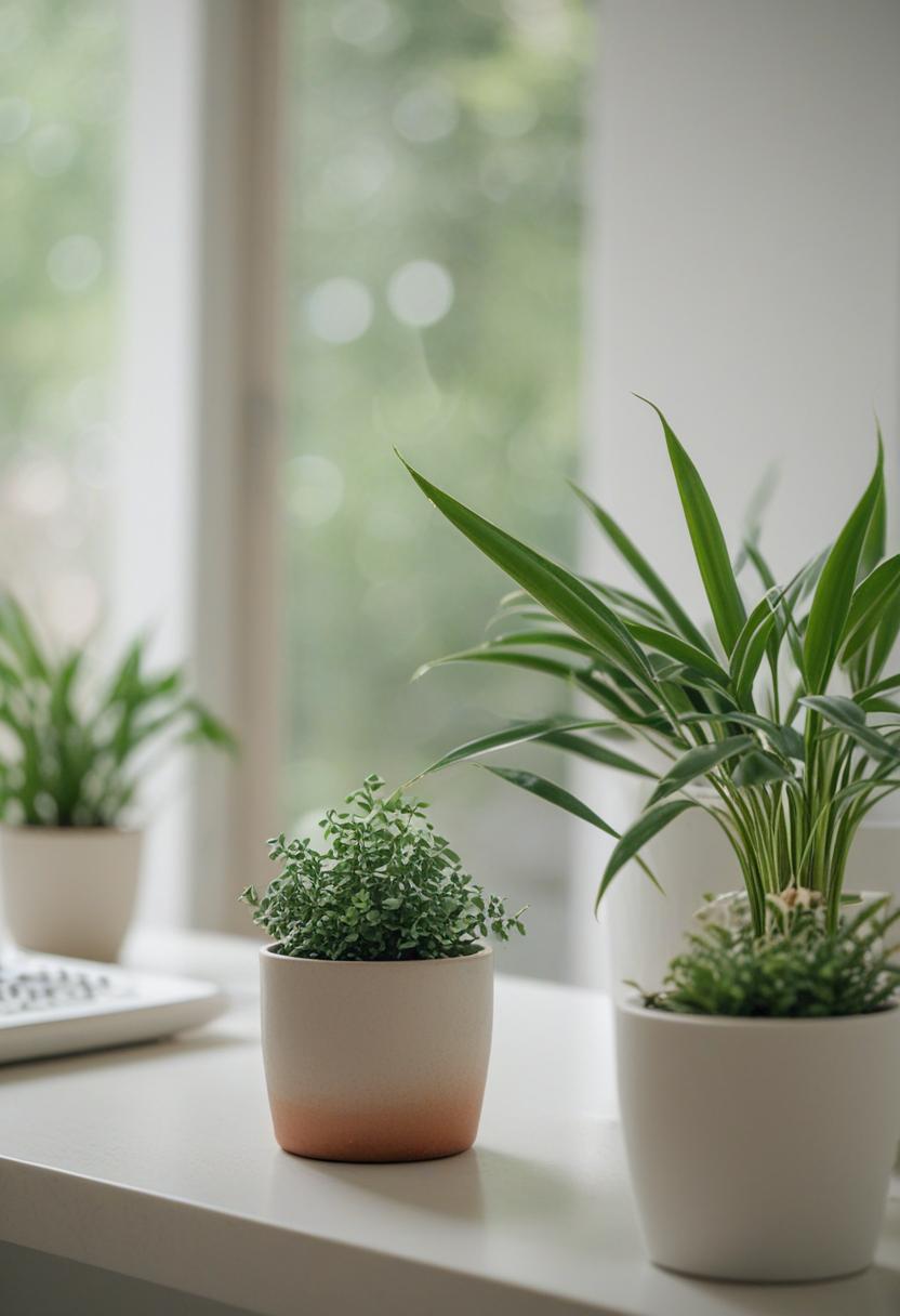 Cozy home with plants and decorative touches.