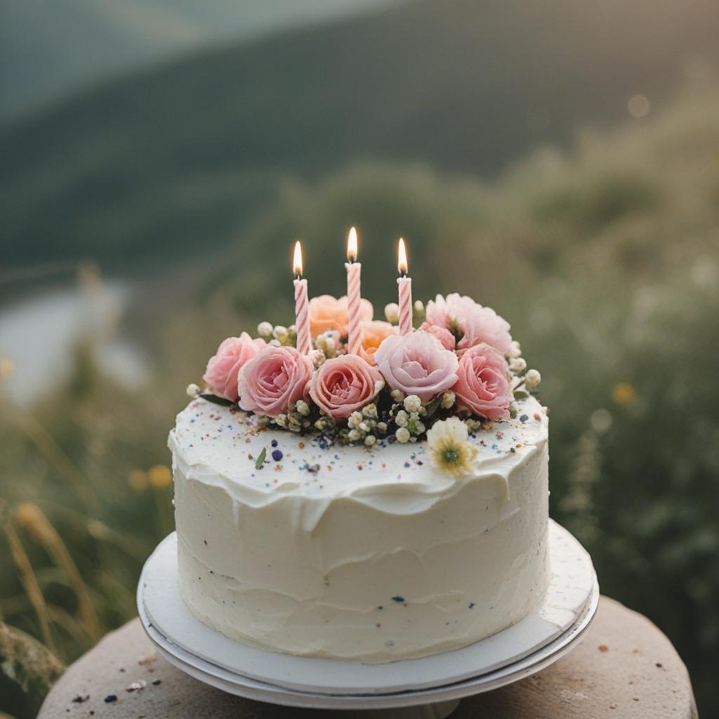 birthday cake aesthetic