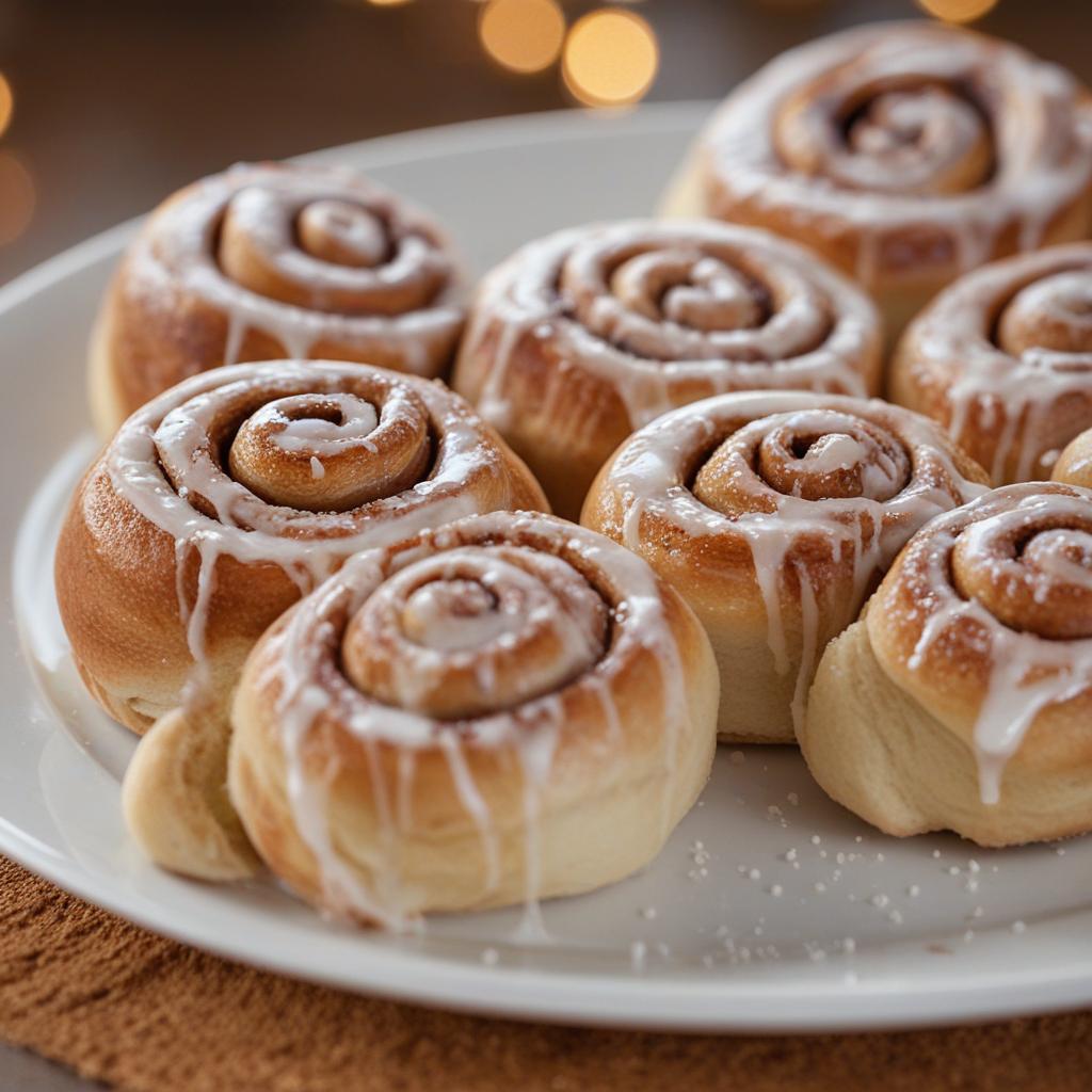 Soft, fragrant cinnamon rolls – a tempting treat.