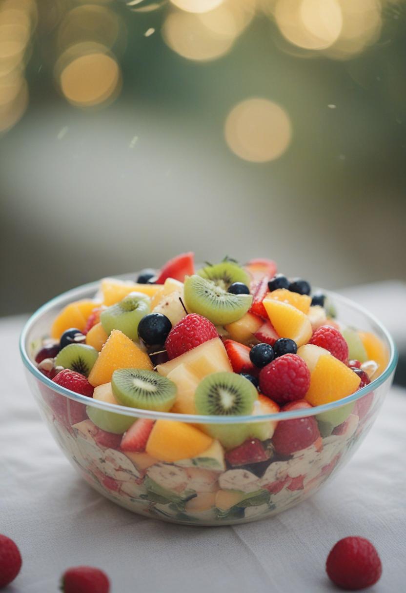 Vibrant fruit salad with fresh, colorful variety.