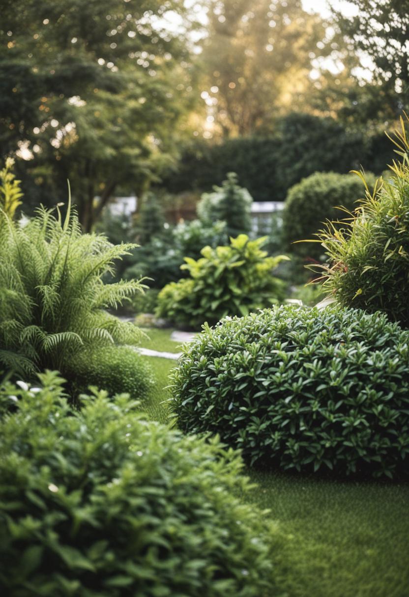 Backyard landscaping with vibrant plant ideas.