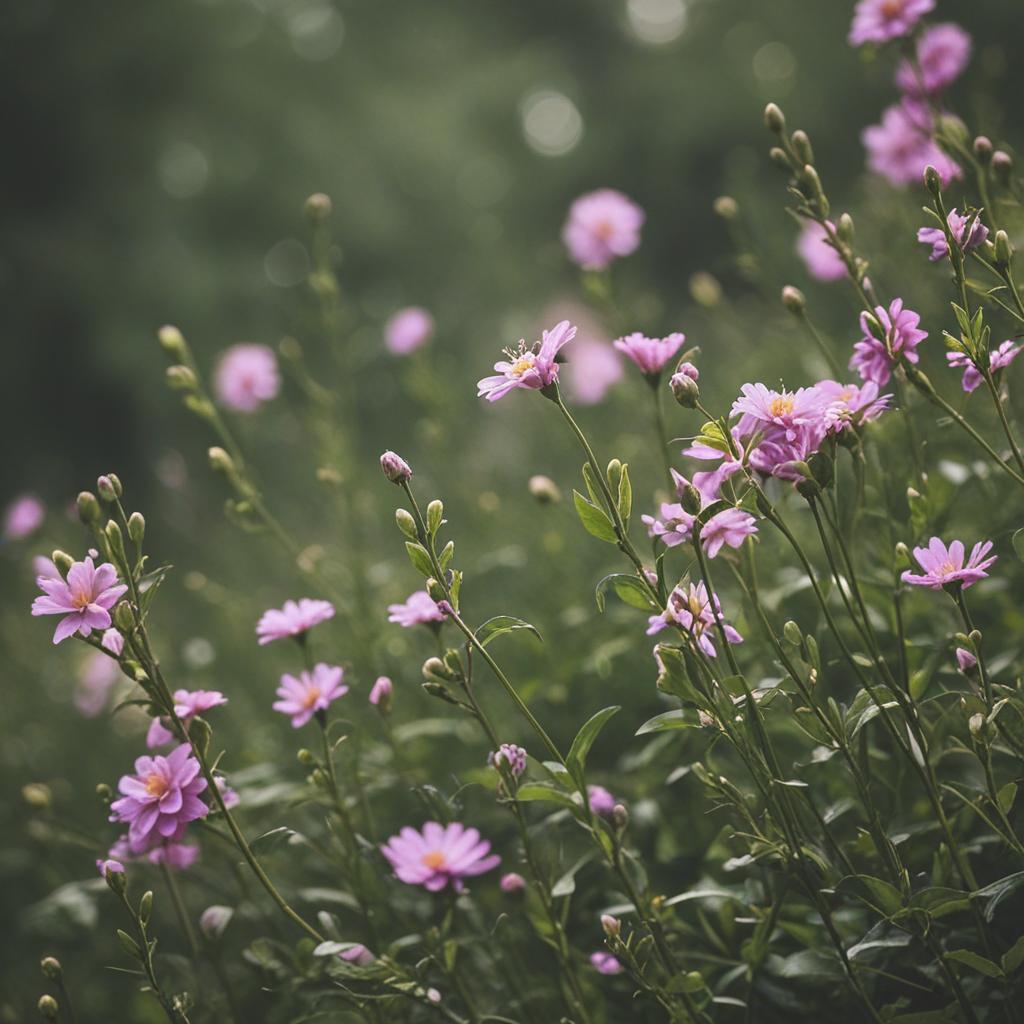 Soft blooms in nature's palette.