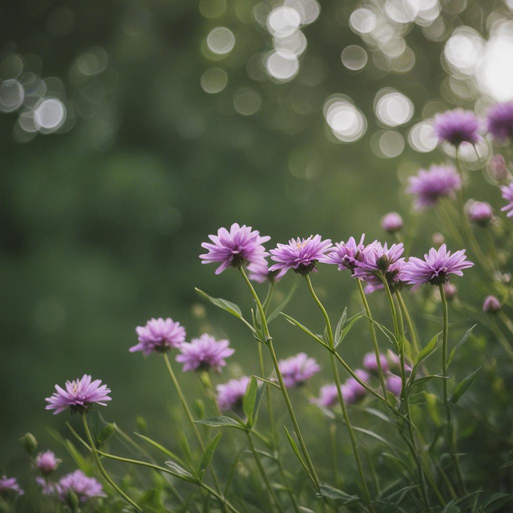 Soft flowers in nature with vibrant colors.