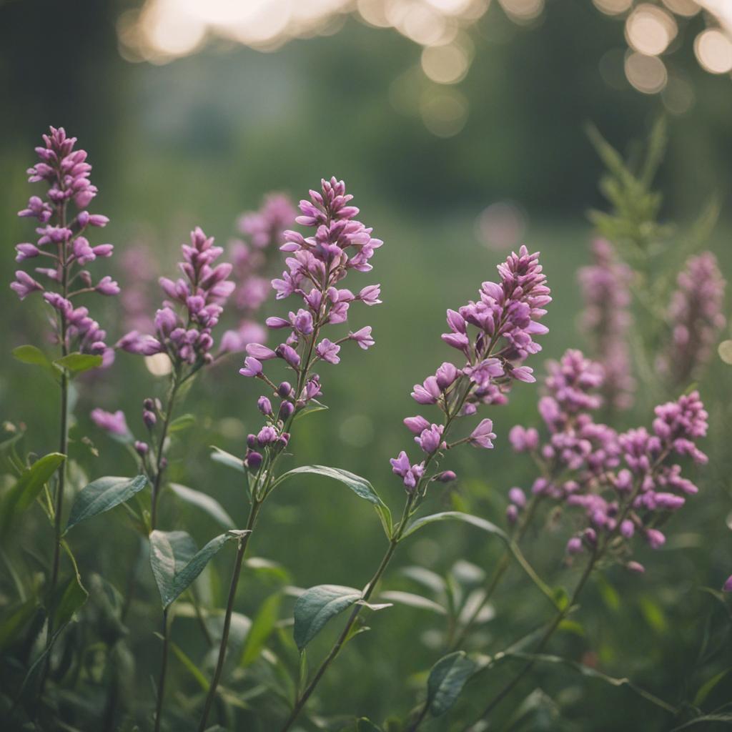 Soft flowers in nature with vibrant colors.