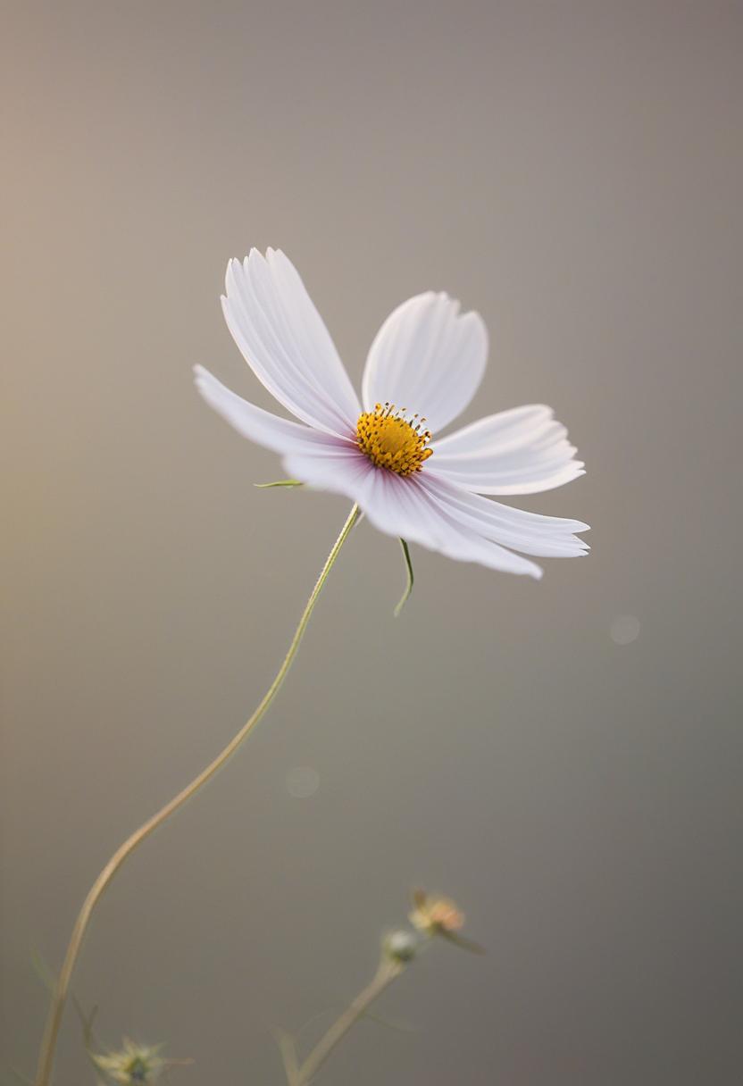 Soft light, minimalist studio, cosmic aesthetic.